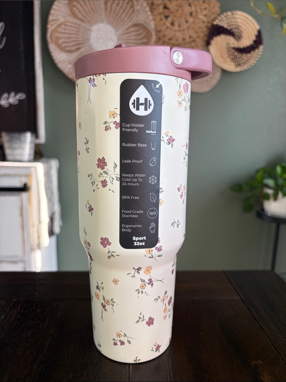 HYDROJUG 32 oz. Sport Bottle in Flora! New!!